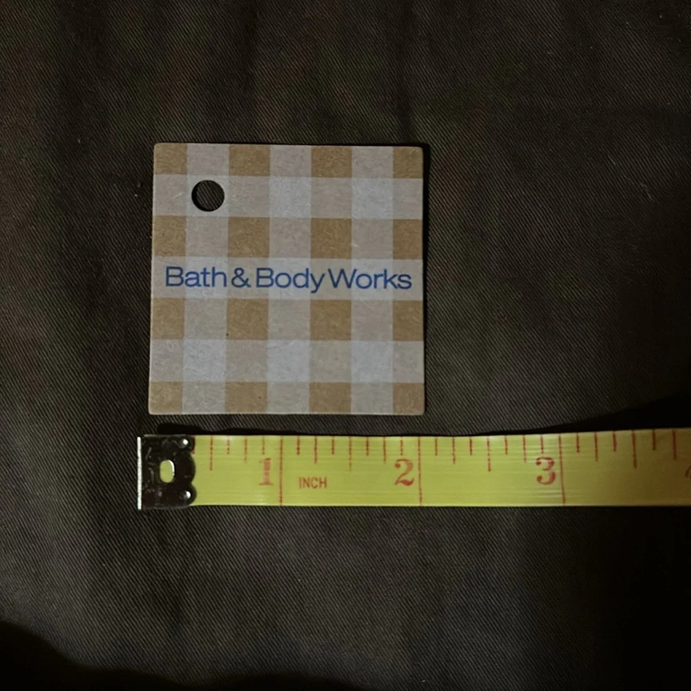 Bath & Body Works Small Cardboard Gingham Gift Tags